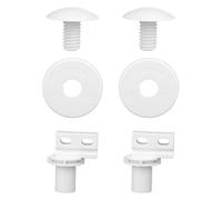 lasuroa 6pcs Rénovation Nettoyeur Piscine, Pièces de Rechange Compatible avec Polaris 280 et 180 Comprend 2pcs Essieu Arrière C65 2 Vis C55 et Rondelles C64 (Blanc)