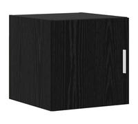 LASWWQMRF Armoire murale en chêne noir 40 x 42,5 x 40 cm | Armoire suspendue peu encombrante pour salon et chambre à coucher avec porte réversible et support mural robuste.