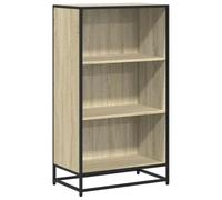 LASWWQMRF Bibliothèque sur pied, 3 compartiments, structure en métal | Meuble de rangement polyvalent pour salon, bureau ou couloir avec surface de rangement pratique sur le dessus et protection