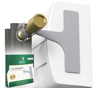 L'ATELIER DU RIDEAU -Support tringle rideaux sans percage | Polyvalent pour Coffre Volet Roulant-Dressing-Etagères-Séparation d’Espace|Adhésifs Ultra Puissants +10 kg Par Support-Métal Robuste(ARGENT)