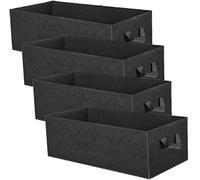 LATERN 4Pcs 8 Gallons Sacs de Culture de Plantes, Rectangulaire Sacs de Culture Respirants en Tissu non Tissé Robuste épaissi Conteneur de Pots de Jardin D'aération de Racine Avec Poignées à Sangles