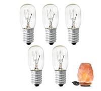 Lathurna Lot de 5 ampoules E14 T20 15W pour lampes à sel, réfrigérateur, congélateur et machines à coudre - 230V, lumière blanche chaude 2700K, dimmables, durables et faciles à installer pour