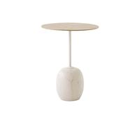 Lato LN8 Table Basse Chêne Laqué/Marbre Crema Diva