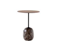 Lato LN8 Table Basse Noyer Laqué/Marbre Emparador