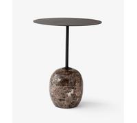 Lato Table d'appoint Noir chaud H 50 cm RONDE NOIR CHAUD AndTradition OFFRE SPECIALE - 86202010