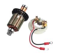 LatoYard Armature de rechange 619496-0 avec support de brosse de carbone 638991-1 pour perceuse sans fil Makita DHP458 BHP458 DDF458 BDF458