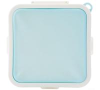 LatoYard Boîte à sandwich en silicone étanche de 15,5 cm (bleu) | Verrou triple face, empêche les fuites, garde les sandwichs frais, silicone et polypropylène, taille 15,5 cm