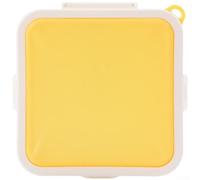 LatoYard Boîte à sandwich en silicone étanche de 15,5 cm (jaune) | Verrou triple face, empêche les fuites, garde les sandwichs frais, silicone et polypropylène, taille 15,5 cm