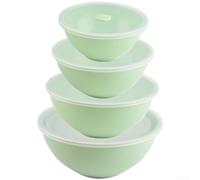 LatoYard Boîtes à déjeuner étanches pour la préparation des repas (vert) | Joint de verrouillage à 4 points, zéro fuite, garde les aliments frais plus longtemps, matériau PP, passe au réfrigérateur et
