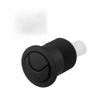 LatoYard Bouton de chasse d'eau double chromé pour réservoir Siamp 45 modèle 34455009, bouton poussoir de soupape de vidange de toilettes ABS avec design rond moderne pour une installation facile