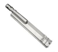 LatoYard Brûleur de barbecue de rechange en acier inoxydable pour barbecue Crossover Tube 40,96 x 6,35 cm Argent Répartition homogène de la chaleur Partie de cuisson extérieure