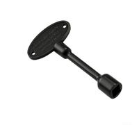 LatoYard e valve de gaz de 7,6 cm pour foyer, convient à une boule tournante de 6,3 mm et 5/16", outil en acier fiable pour la sécurité de la cheminée intérieure et extérieure (noir)
