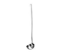 LatoYard Cuillère longue portée en acier inoxydable 304 argenté pour assaisonnement de cuisine récipient profond 29 cm