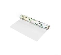 LatoYard Film de fenêtre coloré double face avec feuilles de vigne vertes, autocollant statique pour verre d'intimité pour salon, bureau, feuille de vinyle décorative sans colle (40 x 200 cm)
