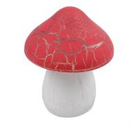 LatoYard Lampes solaires de jardin en forme de champignon, lampe décorative d'extérieur en résine résistante aux intempéries pour patio, allée, vert (rouge)
