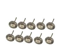 LatoYard Lot de 10 brosses de polissage en fil d'acier de 22 mm | Lot de 10 brosses métalliques de 22 mm, kit de polissage en acier de 3 mm
