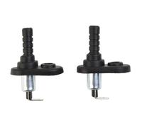 LatoYard Lot de 2 interrupteurs à broches de porte automatique 12 V 20 A pour alarme de coffre, capot, voiture, camion, bride, support en caoutchouc étanche