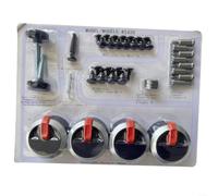 LatoYard Lot de 4 boutons de brûleur de grille, interrupteurs de commande en plastique pour station de cuisson de terrasse, faciles à installer avec nettoyant