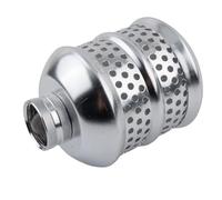 LatoYard Lot de 4 filtres à bulles d'air doux en aluminium avec ruban adhésif brut, arroseur de trop-plein diffusé pour plantes délicates, irrigation de jardin, pelouse, terrasse, argent, 10 x 15 x 8