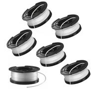 LatoYard Lot de 6 bobines de fil de tête de débroussailleuse pour Black & Decker A6481 - Pièces de rechange ST4525 ST6600 ST7200 STC1820 STC1820PC