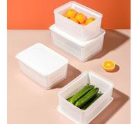 LatoYard Panier à linge double couche blanc avec couvercle, pour égoutter les fruits en plastique et récipient de stockage des aliments, nettoyage efficace, taille compacte