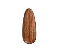 LatoYard Plateau ovale en bois de noyer naturel pour servir de la nourriture, des boissons, de la cuisine, des plats de fête, marron (30 x 12 x 2 cm)
