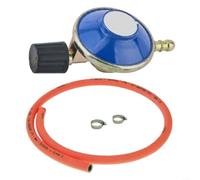 LatoYard Régulateur de gaz de camping en laiton 30 mbar avec tuyau de 1,2 m, valve réglable pour bouteilles Campingaz 901 904 907, cuisine extérieure (B)