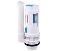 LatoYard Robinet de chasse d'eau double pour réservoirs de toilettes divisés de rechange, clapet d'économie d'eau en plastique ABS avec bouton complet et demi-bouton, convient aux drains de 6 à 7,5 cm