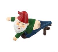 LatoYard Statuette de nain de jardin décorative en résine pour jardin, pot de fleurs, terrasse, rebord de fenêtre, maison fantaisiste