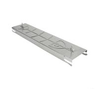 LatoYard Support de barbecue à saumon en acier inoxydable 304 pour brasero et barbecue bouilloire, planche à flamme réglable avec angles antidérapants, cuisine en plein air (A)