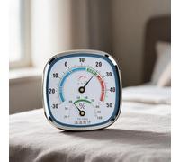 LatoYard Thermomètre hygromètre mural 2 en 1 avec trou de suspension et support, design économe en énergie