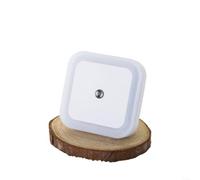 LatoYard Veilleuse LED intelligente, marche/arrêt automatique, capteur du crépuscule à l'aube, lampe murale à intensité variable 0,5 W pour chambre à coucher, couloir, salle de bain, cuisine (US-White