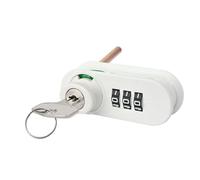 LatoYard Verrou mécanique robuste à 3 chiffres pour boîte à outils RV, code réinitialisable, loquet de tiroir sans n alliage de zinc