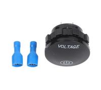 LatoYard Voltmètre LED 12-24 V CC avec interrupteur tactile et moniteur en