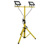 Latrans Projecteur de chantier LED avec trépied - 100 W - Double - 2 x 50 W - 6500 K - lampe de travail - 5 m