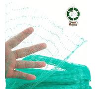 LATRAT Filet de protection contre les oiseaux à mailles fines - 4 x 10 m - Avec serre-câble de 20 m - Filet de jardin pour arbres fruitiers - Pour jardin, balcon ou étang, arbres fruitiers, fraises