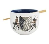 L'Attaque des Titans - Bol à ramen avec baguettes Survey Corps 414 ml