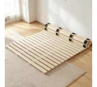 Lattes De Lit En Bois Massif Style Japonais Pour Tatami, Simple Double | Support Robuste, Design Pliable, Adapté Aux Tatamis Et Cadres Au Sol(200*120cm/78.7*47in)