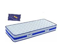 Lattex Blue Matelas 2x80x200 Hauteur 29 cm - Face Hiver avec Laine Merinos - Face été avec Lin - Soutien Ferme