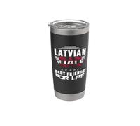 Latvian Dad Best Friends For Life Funny For Fathers Daddy Gobelet isotherme en acier inoxydable double paroi