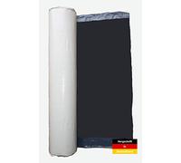 Latzel Dämmstoffe KSK Film d'étanchéité 10 x 1 m - Bande de soudure à froid, bande d'étanchéité, étanchéité, sur toute la surface, autocollant, noir, imperméable, rouleau : largeur 1000 mm, longueur