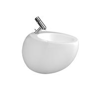 LAUFEN Alessi one Bidet suspendu, 1 trou pour robinet, 390x585mm, trop-plein caché, H8309714003041, Couleur: Blanc avec LCC