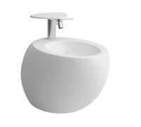 LAUFEN Alessi one Bidet suspendu, 1 trou pour robinet, 390x585mm, trop-plein caché, H8309717573041, Couleur: Blanc mat