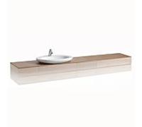 LAUFEN Alessi One H4246120976301 meuble H4246120976301 2400x12x500mm, découpe à gauche, Noce Conaletto