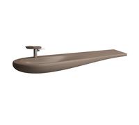LAUFEN Alessi one Lavabo, encastré, 1 trou de robinetterie au centre, avec trop-plein, 1600x500, H8149711881041, Couleur: Café mat