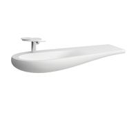 LAUFEN Alessi one Lavabo, encastré, sans trou pour robinet, sans trop-plein, tablette droite, 1200x500, H8149737571091, Couleur: Blanc mat