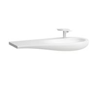 LAUFEN Alessi one Lavabo, encastré, sans trou pour robinet, sans trop-plein, tablette gauche, 1200x500, H8149747571091, Couleur: Blanc mat