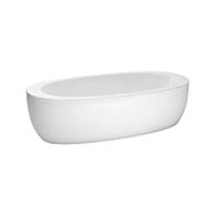 LAUFEN Alessi one Oval baignoire H2419700000001 203 x 102 cm, blanc , avec tablier