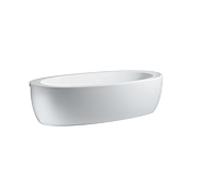 LAUFEN Alessi one Oval baignoire H2449700000001 203 x 102 cm, blanc , semi-encastré, avec tablier