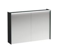 LAUFEN Armoire de toilette Lani, deux portes, avec élément déclairage LED, 1020x210x715mm, 1, H4037921122661, Couleur: Trafic gris
